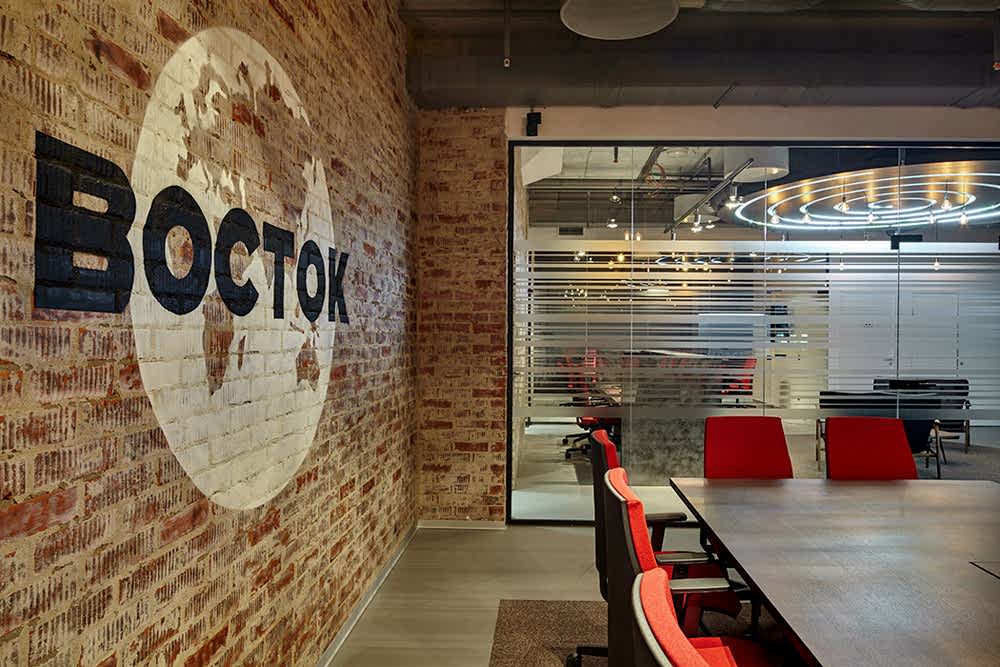 Буквы в интерьере офиса