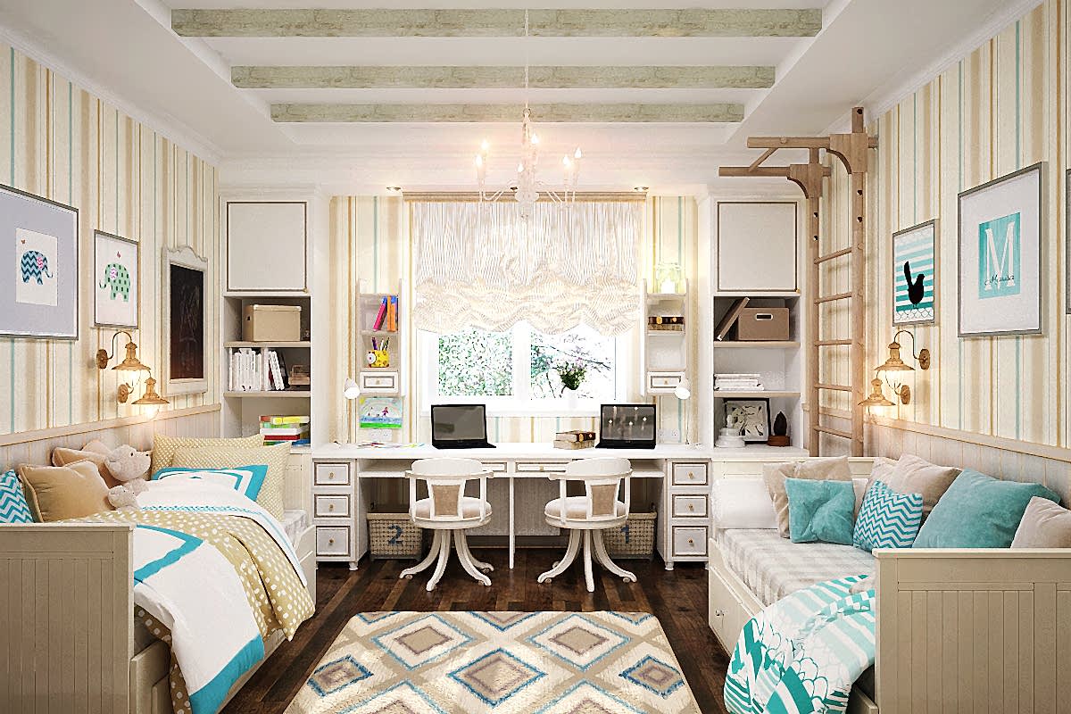 Ремонт детской комнаты для двоих