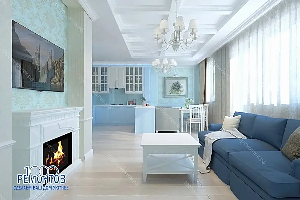 Дизайнерский ремонт квартиры студии