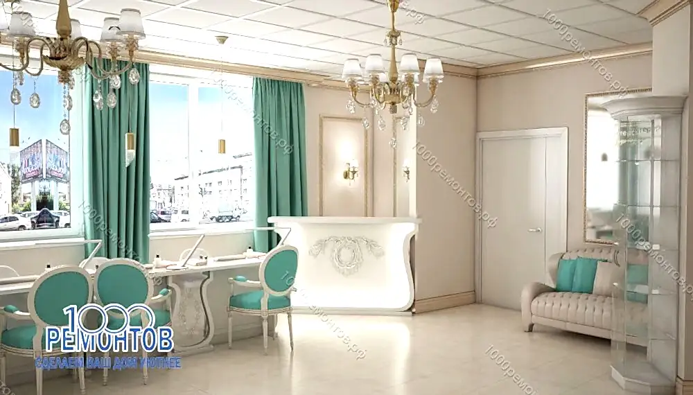 Дизайн красивого салона красоты